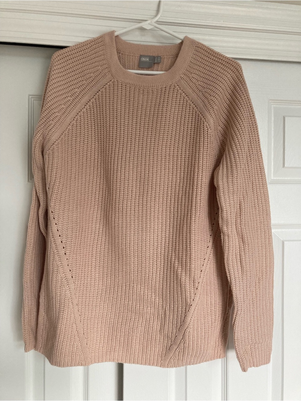 ASOS Blush Pink Crewneck Knit Sweater